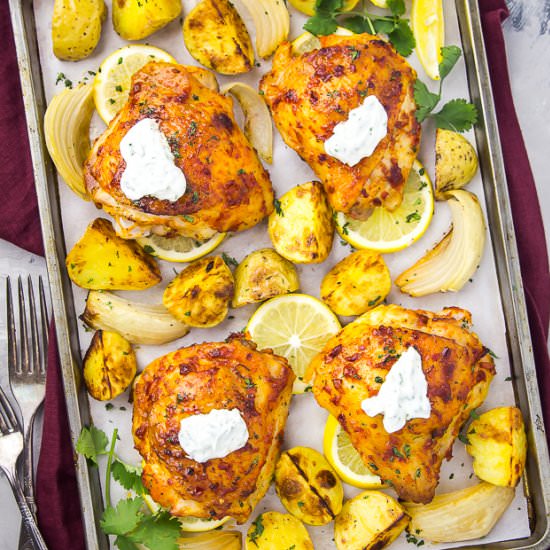 Sheet Pan Harissa Chicken
