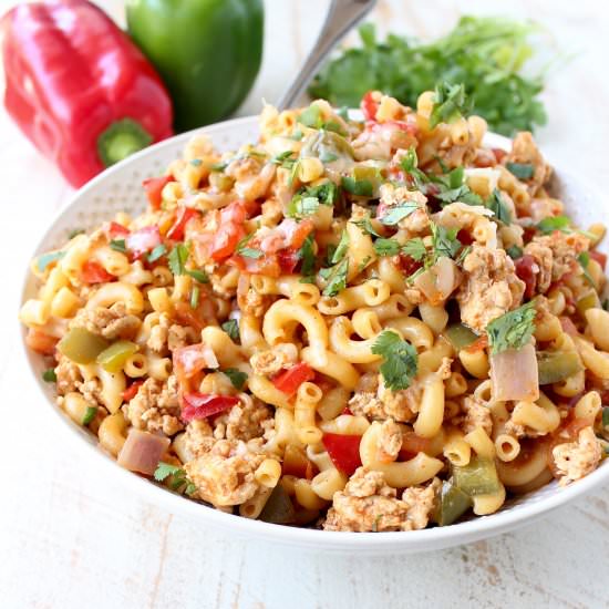 One Pot Chicken Fajita Pasta