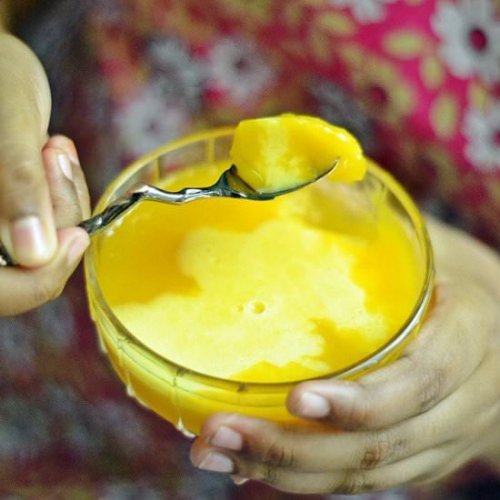 Mango Coconut Milk Pudding