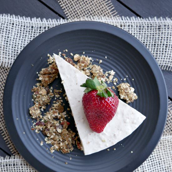 Light banana cheesecake