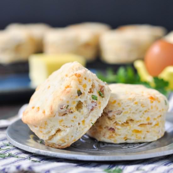 Cheddar, Chive & Bacon Biscuits