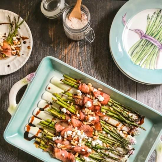 Wrapped Asparagus with Goat Cheese