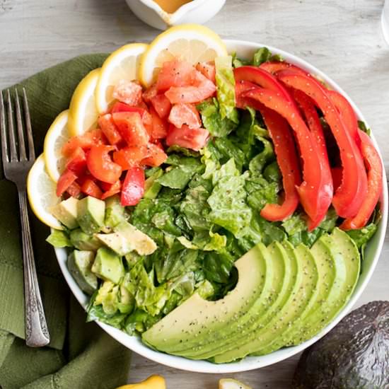 Tasty Tahini Chopped Salad Recipe