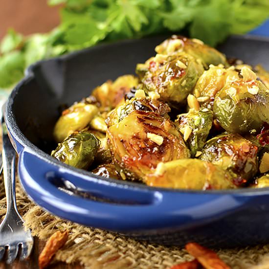 Sweet Chili Roasted Brussels Sprou