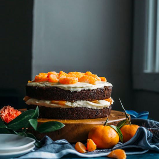 Chocolate Cake with Tequila Icing