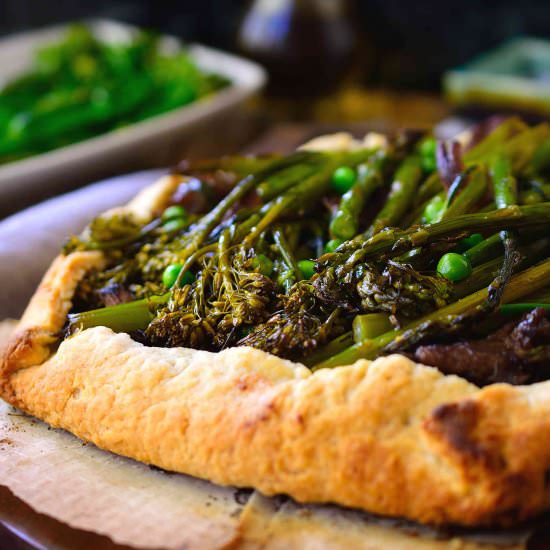 Spring Vegetable Vegan Galette