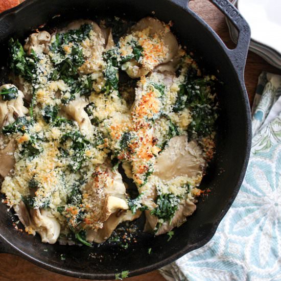 Oyster Mushrooms Rockafeller
