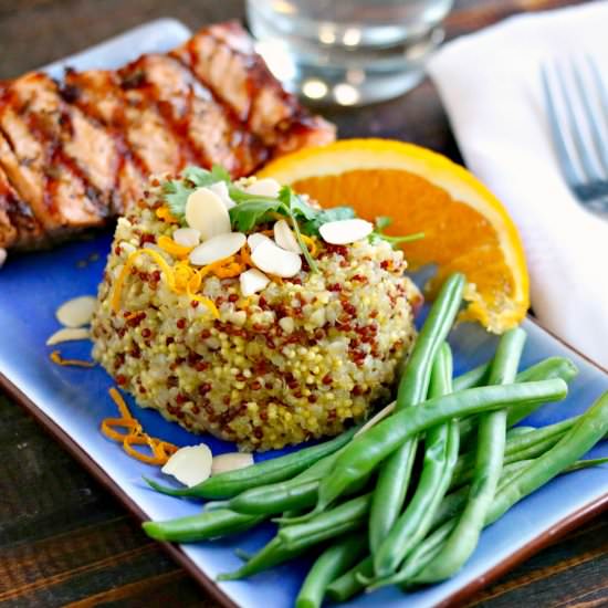 Fresh Ginger-Orange Scented Quinoa