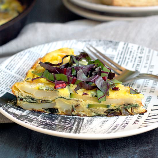 Frittata with Beet Greens