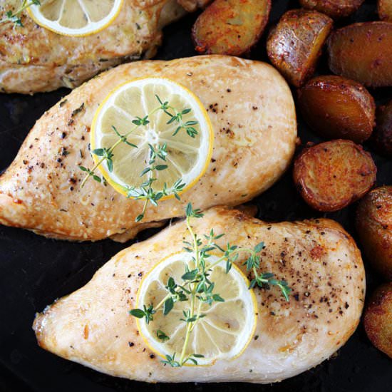 Lemon Thyme Chicken with Potatoes