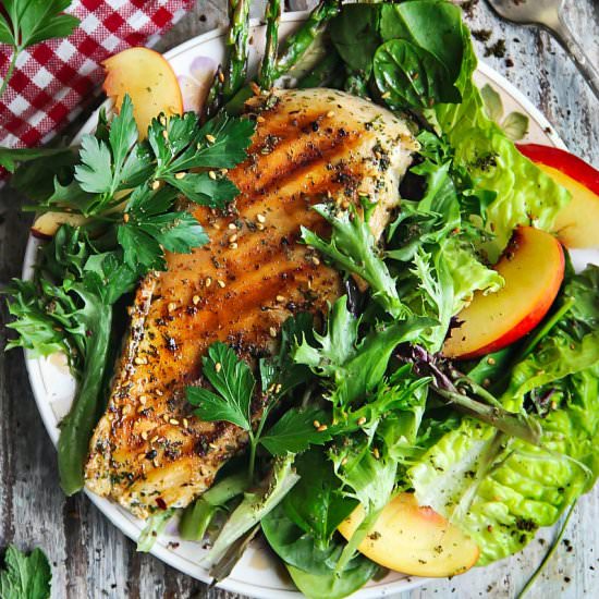 Thai Chili Grill Chicken with Salad