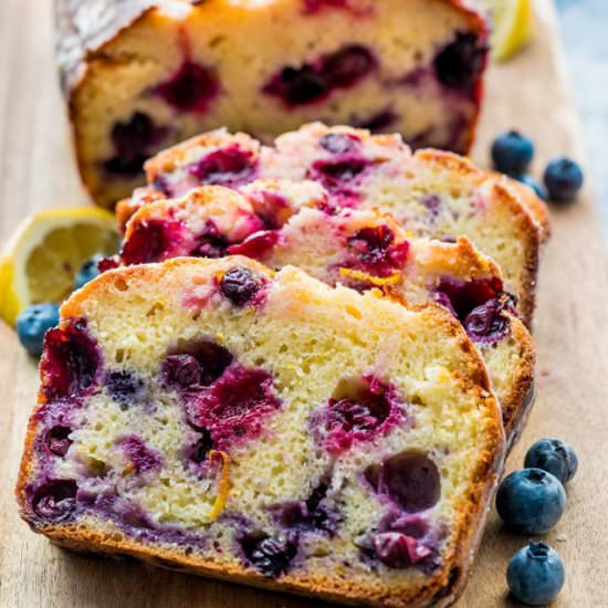 Lemon Blueberry Yogurt Loaf