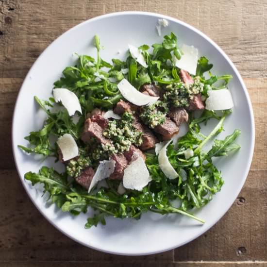 Steak Salad with Salsa Verde