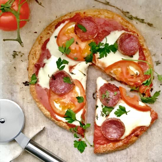 Paleo Cauliflower Crust Pizza