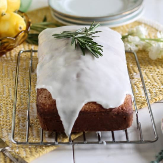 Lemon Rosemary Buttermilk Cake