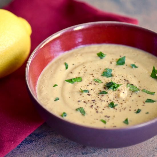 Vegan Creamy Artichoke Soup
