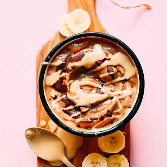 Tahini Chocolate Banana Soft Serve
