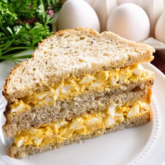 Deviled Egg Salad Sandwiches