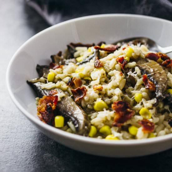 Instant pot mushroom risotto
