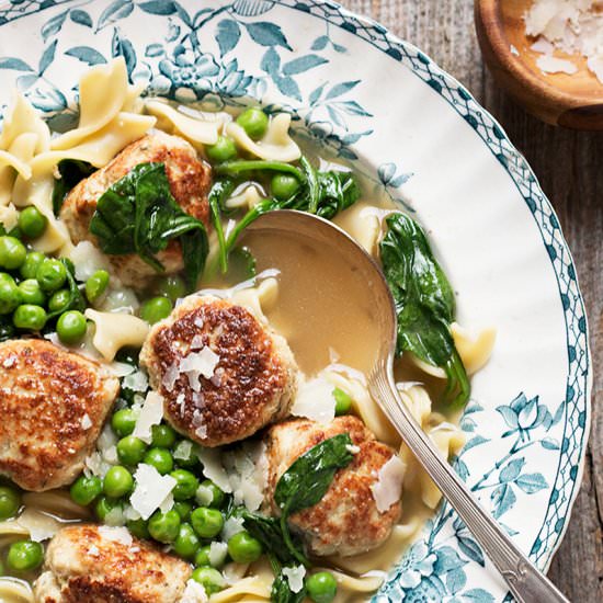 Pork and Ricotta Meatball Soup