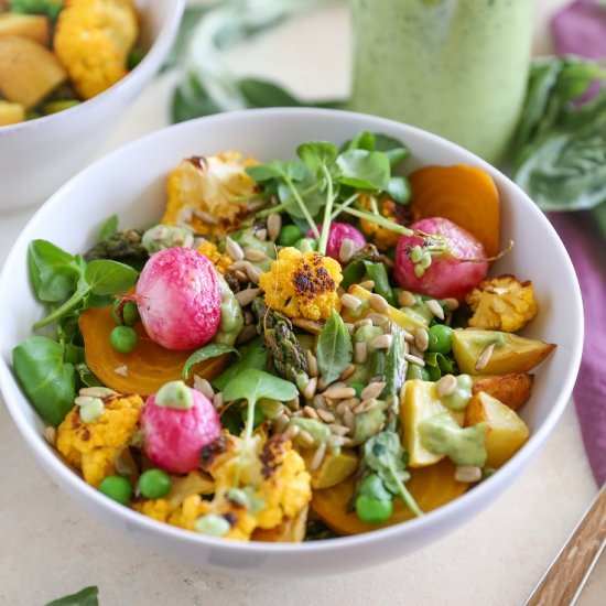 Spring Vegetable Buddha Bowls