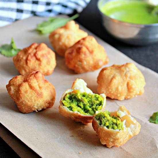 Peas Kachoris, Fried Snack