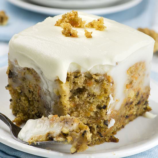Carrot Cake Poke Cake