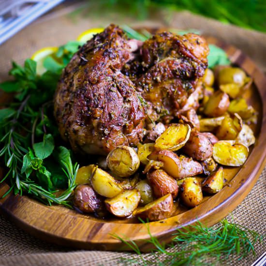 Boneless Roasted Leg of Lamb