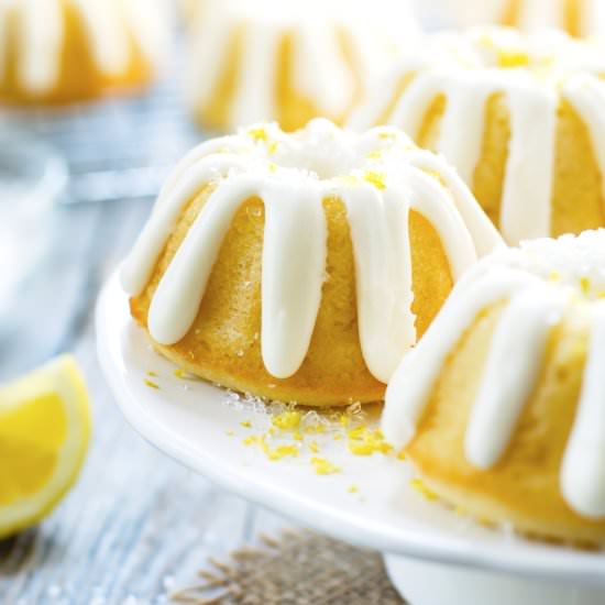 Mini Lemon Bundt Cakes