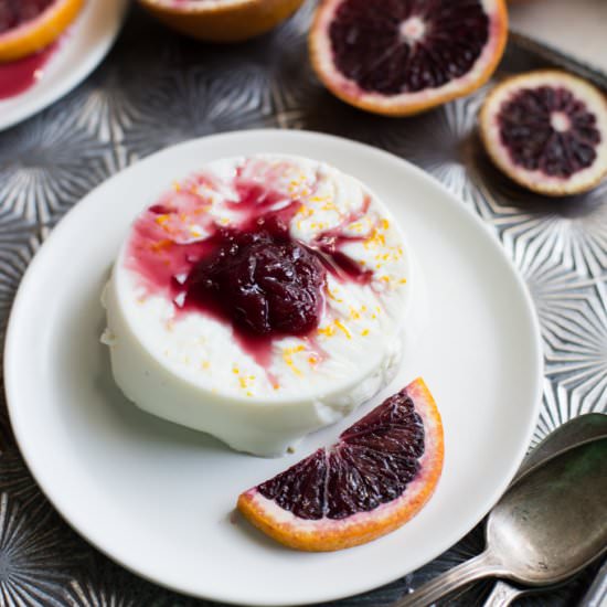 Blood Orange Anise Panna Cotta