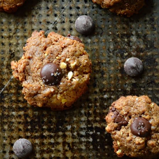 Almond Butter Tahini Cookies