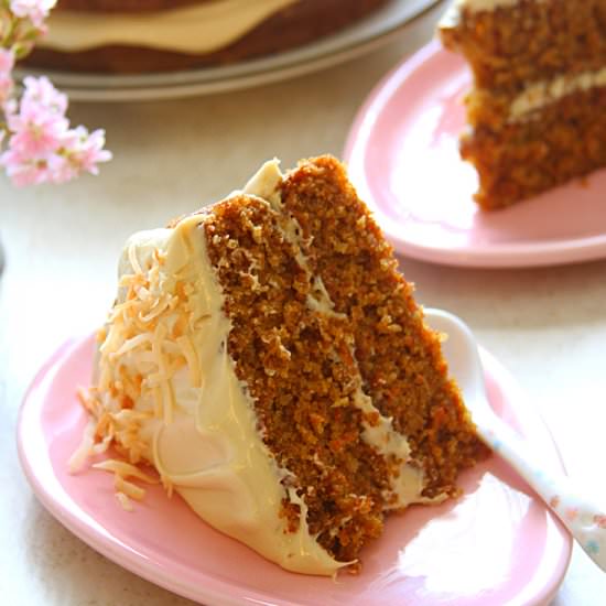 Carrot Chai Coconut Cake