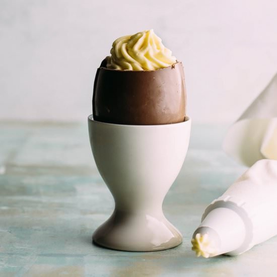 White Chocolate Mousse Chocolate Eggs