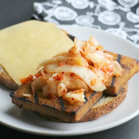 Kimchi Reuben with Bulgogi Tofu