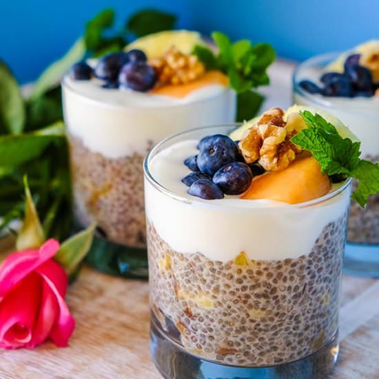 Pineapple Date Chia Pudding