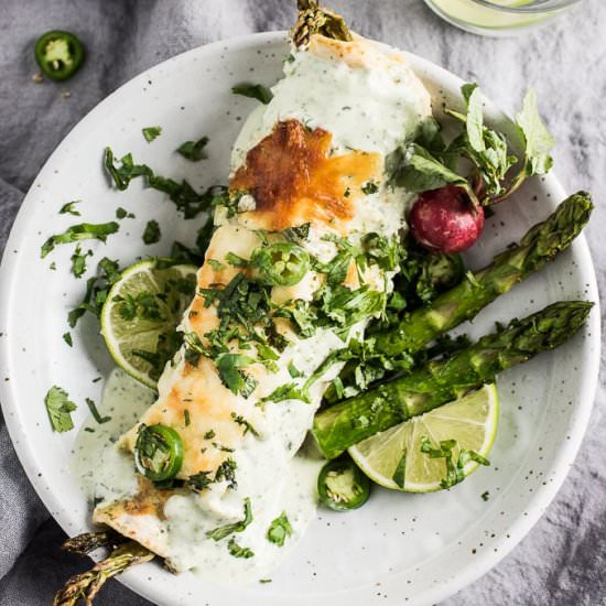 Spring Veggie Enchiladas