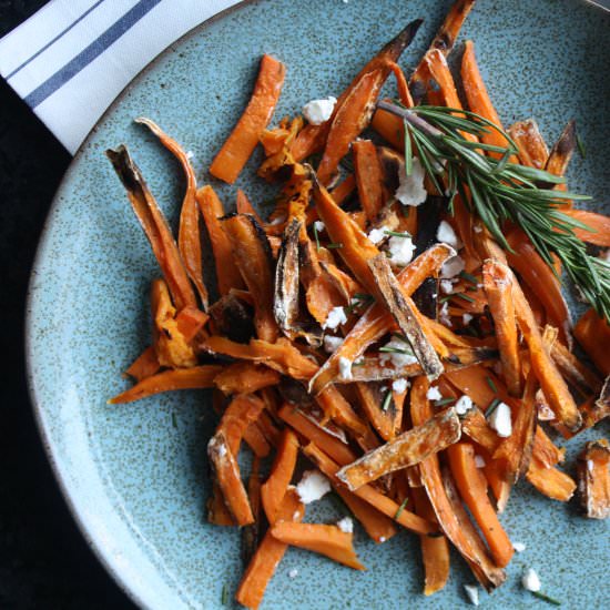 Feta & Rosemary Sweet Potato Fries
