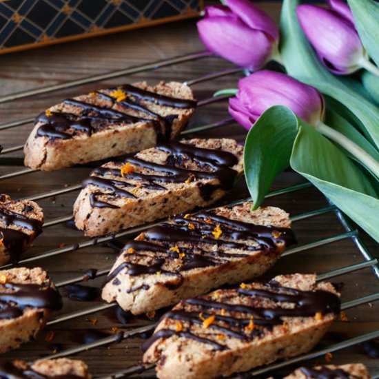 Vegan Chocolate Biscotti