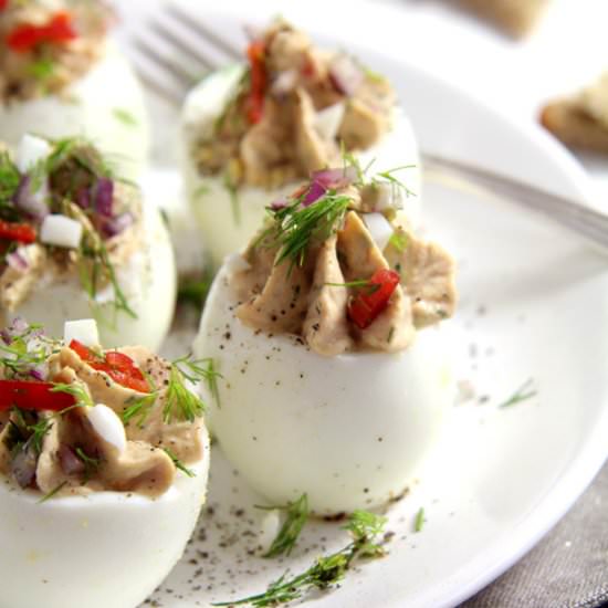 Deviled Eggs with Tuna
