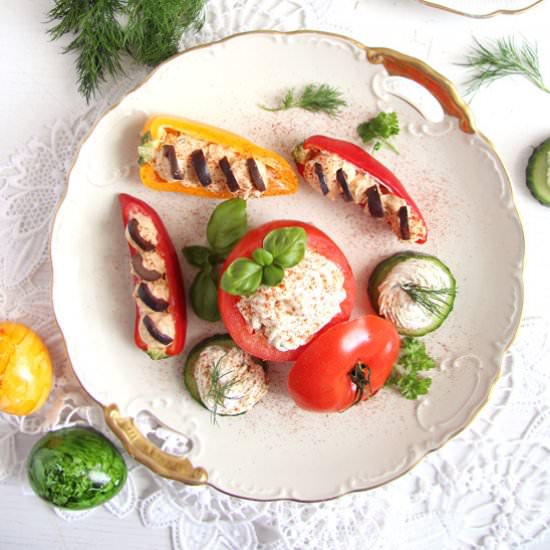 Cream Cheese Stuffed Vegetables