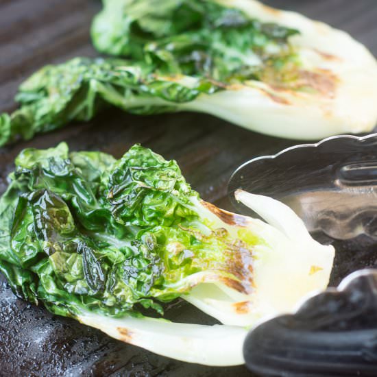 Grilled Baby Bok Choy