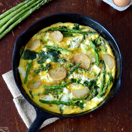 Ricotta Frittata with Spring Vegetables