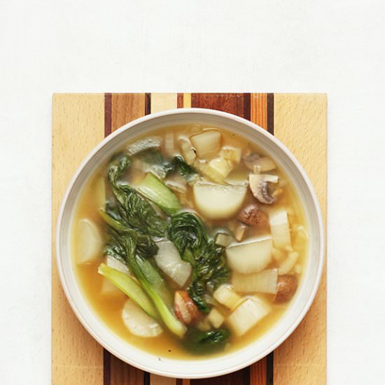 Daikon + Mushroom Soup