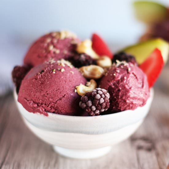 Blackberry Acai Nice Cream