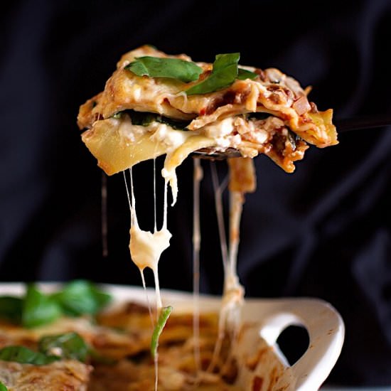 Creamy Spinach Lasagna