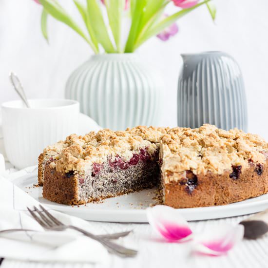 Poppy Seed Cherry Cake