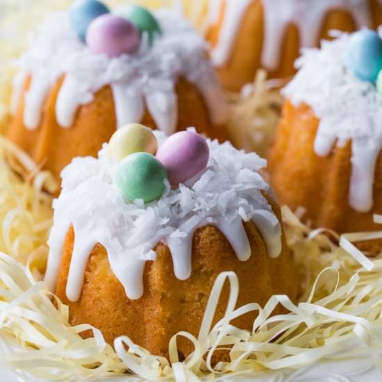 Mini Coconut Pound Cakes