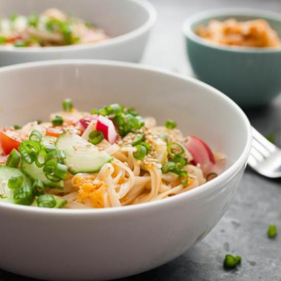 Easy Kimchi Noodles