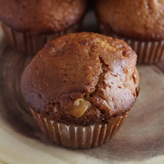 Peanut Caramel Muffins