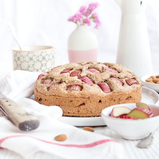 Healthy Rhubarb Cake